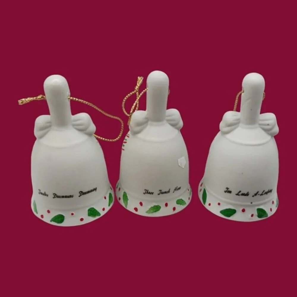 Vtg jc.penney 12 days christmas bell ornaments